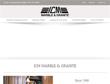 Tablet Screenshot of icmmarble.com